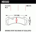 HAWK HB582F.660 Brake Pad