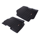 RUGGED RIDGE 12920.21 All Terrain Floor Liner Kit, Front, Black; 76-95 C