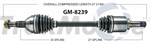 TRAKMOTIVE GM-8239 CV Axle Shaft