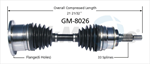 TRAKMOTIVE GM-8026 CV Axle Shaft