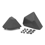 RUGGED RIDGE 11540.23 XHD Bumper Stubby End Kit, Front, Textured Black;
