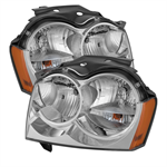 SPYDER 9023255 ( Akkon ) Jeep Grand Cherokee 05-07ï¾ Crystal Headlights - Chrome