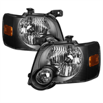 SPYDER 9037238 ( xTune ) Ford Explorer 2006-2010 OEM Style Headlights - Black