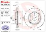 BREMBO 09.A406.21 Brake Rotor