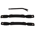 RUGGED RIDGE 11826.01 Door Pull Straps, Black; 97-06 Jeep Wrangler TJ