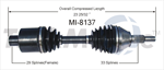 TRAKMOTIVE MI-8137 CV Axle Shaft