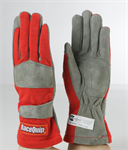 RACEQUIP 351016 1-LYR SFI-1 GLOVE EXTRA LARGE BLACK  RED
