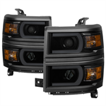 SPYDER 9034978 ( Akkon ) Chevy Silverado 1500 14-15 Projector Headlights - Light