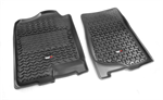 RUGGED RIDGE 82901.01 All Terrain Floor Liner Kit, Front, Black; 07-14 G