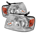 SPYDER 5069825 ( POE ) Ford F150 04-08 Amber Crystal Headlights - Chrome