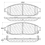 STOP TECH 103.10800 CTEK CERAMIC BRAKE PADS