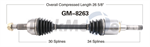 TRAKMOTIVE GM-8263 CV Axle Shaft