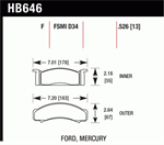 HAWK HB646F.526 68-73 MUSTANG COUGAR TORINO