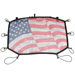 RUGGED RIDGE 13579.14 Eclipse Sun Shade, Front, American Flag; 07-18 Jee