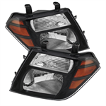 SPYDER 5072887 ( xTune ) Nissan Pathfinder 08-11 Amber Crystal Headlights - Blac
