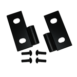 RUGGED RIDGE 11202.03 Door Hinge Brackets, Lower, Black; 76-06 Jeep CJ/W