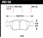 HAWK HB136S.690 Brake Pad