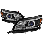 SPYDER 9942341 ( xTune ) Chevy Malibu 13-15 Halogen Headlights - OE Projector Bl