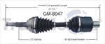 TRAKMOTIVE GM-8047 CV Axle Shaft