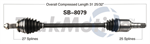 TRAKMOTIVE SB-8079 CV Axle Shaft