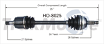 TRAKMOTIVE HO-8025 CV Axle Shaft