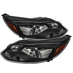 SPYDER 9932687 ( xTune ) Ford Focus 12-14 Projector Headlights - OE Style - Halo