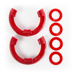 RUGGED RIDGE 11235.31 D-Ring Shackle Isolator Kit, Red Pair, 3/4 inch