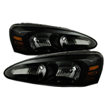 SPYDER 9029400 ( Akkon ) Pontiac Grand Prix 04-08 Crystal Headlights - Black Smo