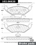 STOP TECH 102.06620 Brake Pad