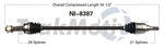 TRAKMOTIVE NI-8387 CV Axle Shaft