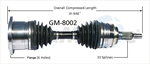 TRAKMOTIVE GM-8002 CV Axle Shaft