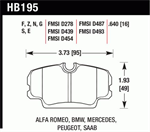 HAWK HB195S.640 Brake Pad