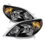 SPYDER 9023712 ( Akkon ) Toyota Matrix 03-08 Crystal Headlights - Black