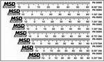 MSD 8985 TIMING TAPES F/HARM BALANCE