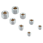 SPECTRE 60183 Pipe Plug Kit: Pipe Plugs; chrome