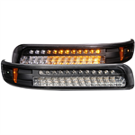 ANZO 511055 BLACK PARKING LIGHTS 99-02