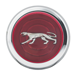 DRAKE LW-HC012 ALLOY RIM RED HUB CAP-COUGAR