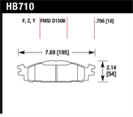 HAWK HB710F.706 Brake Pad