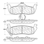 STOP TECH 103.10870 CTEK CERAMIC BRAKE PADS
