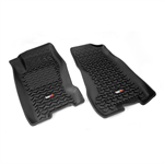 RUGGED RIDGE 12920.27 All Terrain Floor Liner Kit, Front, Black; 99-04 G