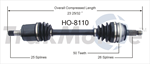 TRAKMOTIVE HO-8110 CV Axle Shaft