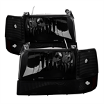 SPYDER 9030314 ( xTune ) Ford F150/Bronco 92-96 Headlights w/Corner Bumper 6pcs