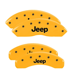 MGP 42019SJEPY YELLOW JEEP CALIPER COVERS