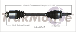 TRAKMOTIVE KA-8047 CV Axle Shaft