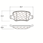 STOP TECH 104.13580 BRAKE PADS 08-09
