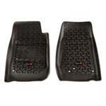 RUGGED RIDGE 12920.01 All Terrain Floor Liner Kit, Front, Black; 07-18 J