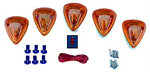 PACER 20230 DODGE AMBER 5 LIGHT KIT