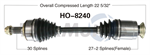 TRAKMOTIVE HO-8240 CV Axle Shaft