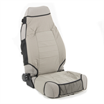 RUGGED RIDGE 13235.09 Seat Protector Kit, Fabric, Gray; 76-06 Jeep CJ/Wr