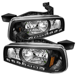 SPYDER 5017635 ( xTune ) Dodge Charger 06-10 1PC LED Crystal Headlights - Black